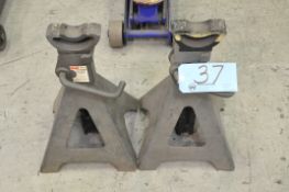 Pair Dayton Model 3ZC75, 12-Ton Capacity Jack Stands, (Bldg 1)