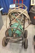 Portable Garden Hose Reel with Hoses, (Bldg 1)