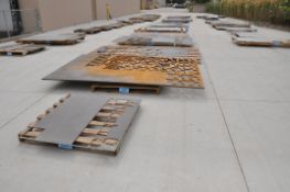 Lot-Various Cuts of High Grade Steel Sheet and Plate Stock and Cutout Stock on (5) Pallets