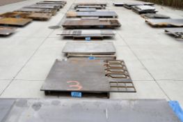 Lot-Various Cuts of High Grade Steel Sheet and Plate Stock and Cutout Stock on (5) Pallets
