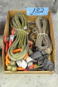 Lot-Cloth Strap Slings with Hooks in (1) Box, (Bldg 1)