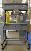 Dake Model 05075-2, 75-Ton Capacity Hydraulic H-Frame Shop Press, 44