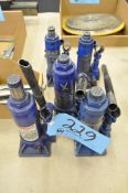 Lot-(5) Various Westward Hydraulic Bottle Jacks, (Bldg 1)