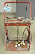 Oxygen/Acetylene Cart, with Torch, Gauges and Hose, (Bldg 2)