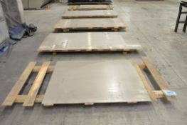 Lot-Stainless Steel Sheets: (1) 48