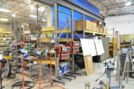 Lot-(2) Sections 10'W x 4'D x 14'H Pallet Racking, (5) Sections 10'W x 4'D x 10'H Pallet Racking