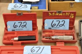 Lot-(2) Various Small Torque Wrenches, (Bldg 1)