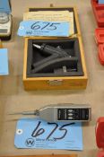 Lot-(1) Mitutoyo IDU25E, Digital Force Indicator Gauge and (1) Finn Center Scope with Case