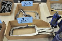 Lot-(3) Extra Large Vise Grips and (1) Custom Grip in (2) Boxes