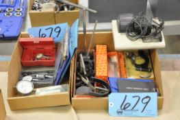 Lot-(1) Mitutoyo Data Printer, Various Hole Gauges, Dial Indicator Gauges, Mag Base Indicator Stands