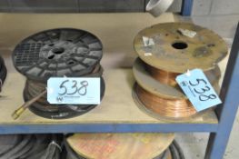 Lot-(2) Various Spools of Copper Mig Welding Wire and (1) Spool of Oxygen/Acetylene