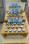 Lot-(3) R8 Collet Sets with Wood Stands, (Bldg 1)