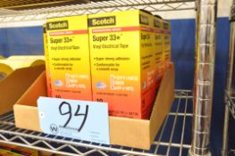 Lot-(8) Boxes Scotch Super 33+ Vinyl Electrical Tape in (1) Bin Box