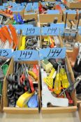Lot-Scissors, Bungee Cords, Knives, etc. in (4) Boxes, (Bldg 1)