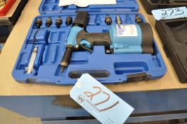 Blue Pneumatic Pop Rivet Gun Set with Case, (Bldg 1)