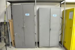 Lot-(2) 2-Door Storage Cabinets with Contents, (Bldg 2)