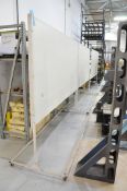 Lot-(5) White Wood Portable Display Walls, (Bldg 2)