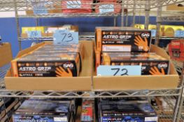 Lot-(8) Boxes Invue Astro-Grip Powder Free Nitrile Gloves in (2) Bin Boxes