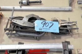 Lot-Various Small C-Clamps, Kant-Twi0st Clamp and Vise Grip Clamp in (2) Stacks