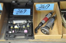 Lot-(1) Craftsman Pneumatic Straight Die Grinder Set with Case