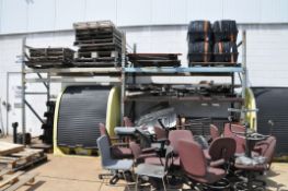 Lot-(2) Sections Pallet Racking, (Outside), (Bldg 1)