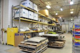 Lot-(9) Sections 12'W x 4'D x 14'H Pallet Racking, (Contents Not Included)
