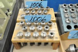 Lot-(2) R8 Collet Sets with Wood Stands, (Bldg 2)