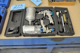 Starting Line HVLP Pneumatic Spray Cup Gun Set with Case