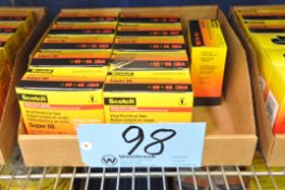 Lot-(11) Boxes Scotch Super 88 Vinyl Electrical Tape in (1) Bin Box