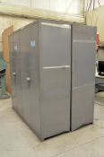 Lot-(5) 2-Door Shop Cabinets and (1) Standard Work Bench