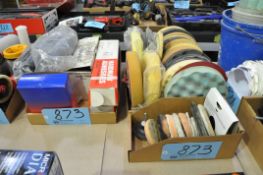 Lot-Buffing/Polishing Pads, Adhesives, etc. in (2) Boxes, (Bldg 2)