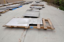 Lot-Various Cuts of Aluminum Sheet and Plate Stock and Cutout Stock on (5) Pallets