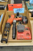 Lot-(1) Milwaukee Cordless Applicator Gun, (1) Craftsman Versapak Gun, (3) Batteries & (1) Charger