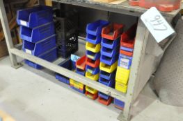 Lot-Plastic Parts Bins Under (1) Bench, (Bldg 2)