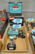 Lot-(1) Makita 18-Volt Cordless Driver Gun with (2) Batteries and (1) Charger, (1) Box with Case