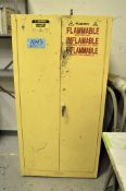 Lot-(1) JustRite and (1) Securall Paint Safety Cabinets with Contents
