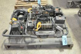 Lot-(3) Warn Series 12, 12,000-Lbs. Capacity 12-Volt Electric Vehicle Cable Winches with Controllers