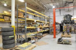 Lot-(8) Sections 12'W x 4'D x 14'H Pallet Racking, (Contents Not Included)