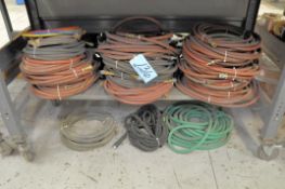 Lot-Various Air Hoses and Water Hose Under (1) Bench, (Bldg 1)