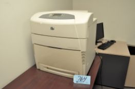 Hewlett Packard Laserjet 5550dn Printer and Fellowes Document Shredder