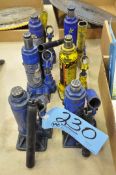 Lot-(6) Various Hydraulic Bottle Jacks, (Bldg 1)