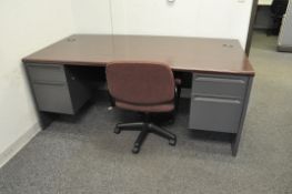 Lot-(5) Desks, (4) Chairs and (2) Bookcases in (2) Offices, (1st Floor Offices)