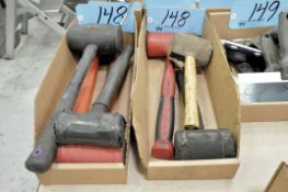 Lot-Rubber Mallets and Dead Blow Hammers in (2) Boxes, (Bldg 1)