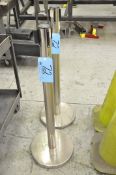 Lot-(2) Cloth Band Crowd Control Stands, (Bldg 1)