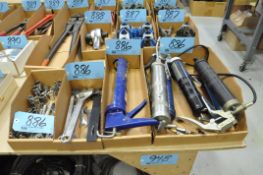 Lot-Grease Guns, Adjustable Wrenches and Sockets in (3) Boxes
