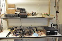 Lot-Electronics Testing, Gauges and Harnesses with Work Bench in (1) Room