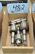 Lot-(3) Various Drill Chucks and Arbors in (1) Box, (Bldg 1)
