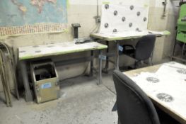 Lot-(3) Standard Work Benches, (Contents Not Included)