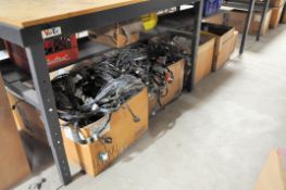 Lot-Vehicle Electrical Components, Wire Looms, Harnesses, etc. Under (3) Tables