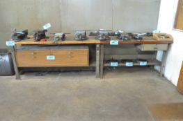 Lot-(2) Work Benches, (Contents Not Included), (Not to Be Removed
